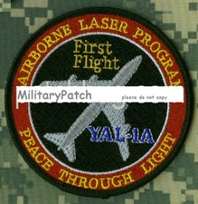 Listing image for USAF BOEING YAL-1 ABL AIRBORNE LASER TESTBED WEAPONS SYSTEM PROGRAM PATCH