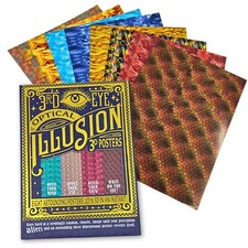 Listing image for Optical Illusion Wall Art Posters - 8 x Illusions That Reveal Hidden 3D Images