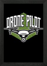 Listing image for Drone Pilot Model Builder Framed Wall Art Poster Canvas Print Picture