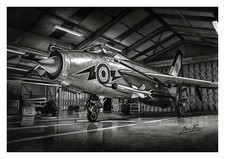 Listing image for RAF English Electric LIGHTNING Military Jet Plane (A3 Print) Pencil Drawing