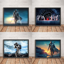 Listing image for Star wars Wall Art Poster Print Picture Home Bedroom Movie A4 A3