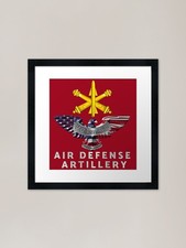 Listing image for Air Defense Artillery Veteran Custo Framed Wall Art Poster Canvas Print Picture