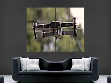 Listing image for FLYING DRONE POSTER IMAGE WALL ART PRINT
