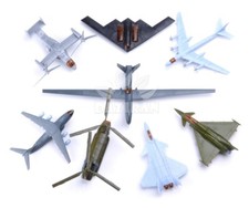 Listing image for 1/72C 8Pcs classic fighter bomber helicopter drone Model Military Assembly Model