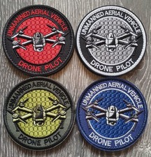 Listing image for UAV Drone Pilot Hook & Loop Patch 8cm Diameter Tactical Morale FREE P&P