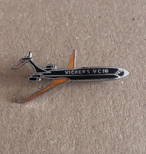 Listing image for Vickers DC10 Aeroplane Pin Badge Vintage Aviation Memorabilia