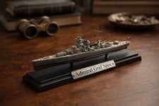 Listing image for Admiral Graf Spee Model Ship German Heavy Cruiser WWII Warship Display