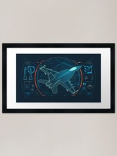 Listing image for military technology, graphic of air Framed Wall Art Poster Canvas Print Picture
