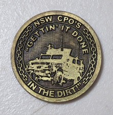 Listing image for USN Naval Special Warfare CPO Challenge Coin Gettin it Done in the Dirt