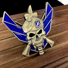 Listing image for Air Force Challenge Coin U.S. Air Force Skull Defense Force Badge Military Coin