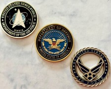 Listing image for United States Air Force Challenge Coin Set USAF USSF Department Of Defense