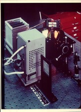 Listing image for Vintage Press Photograph Research Laboratory Equipment and Laser Technology